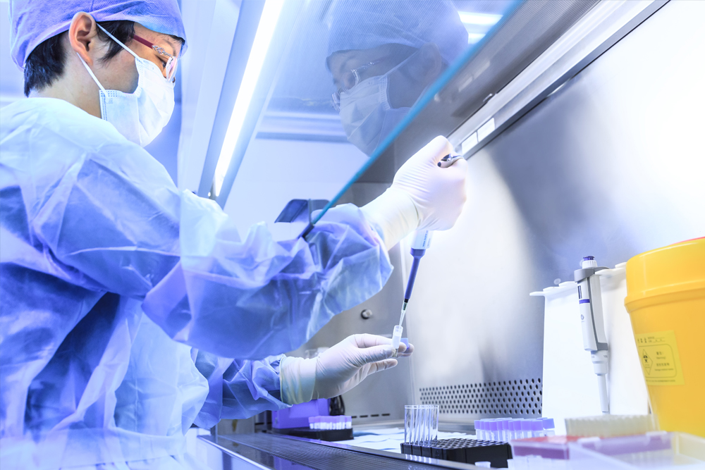 Lab worker
