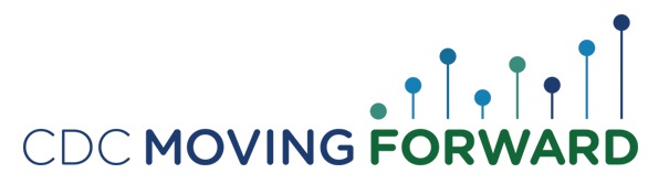 CDC Moving Forward logo CDC Moving Forward logo