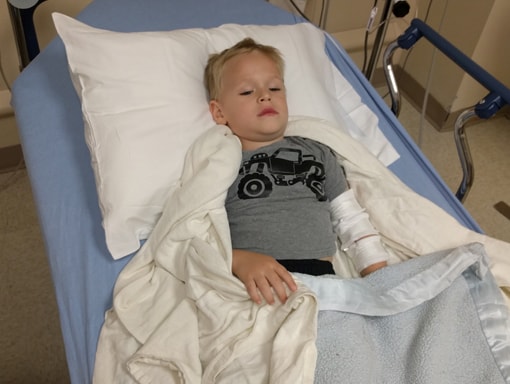 Jack at the hospital.