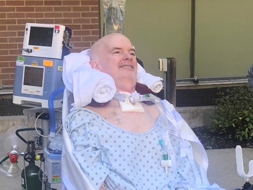 Kevin at the hospital. 