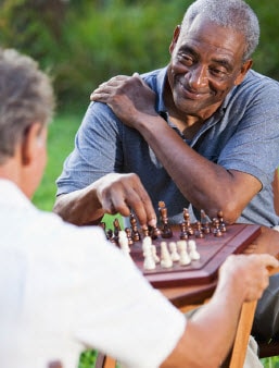 cognitive-decline-5 Two elderly men playing chess