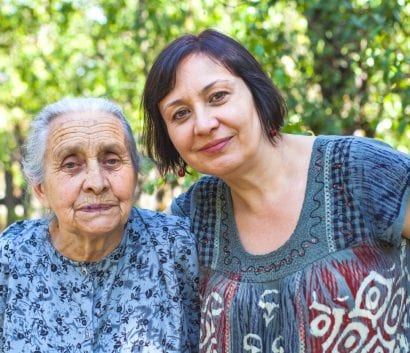 Familiy time - aging Madre e hija