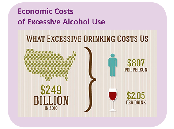 Economic Costs of Excessive Alcohol Use Graphic: What Excessive Drinking Costs Us - $249 billion in 2010