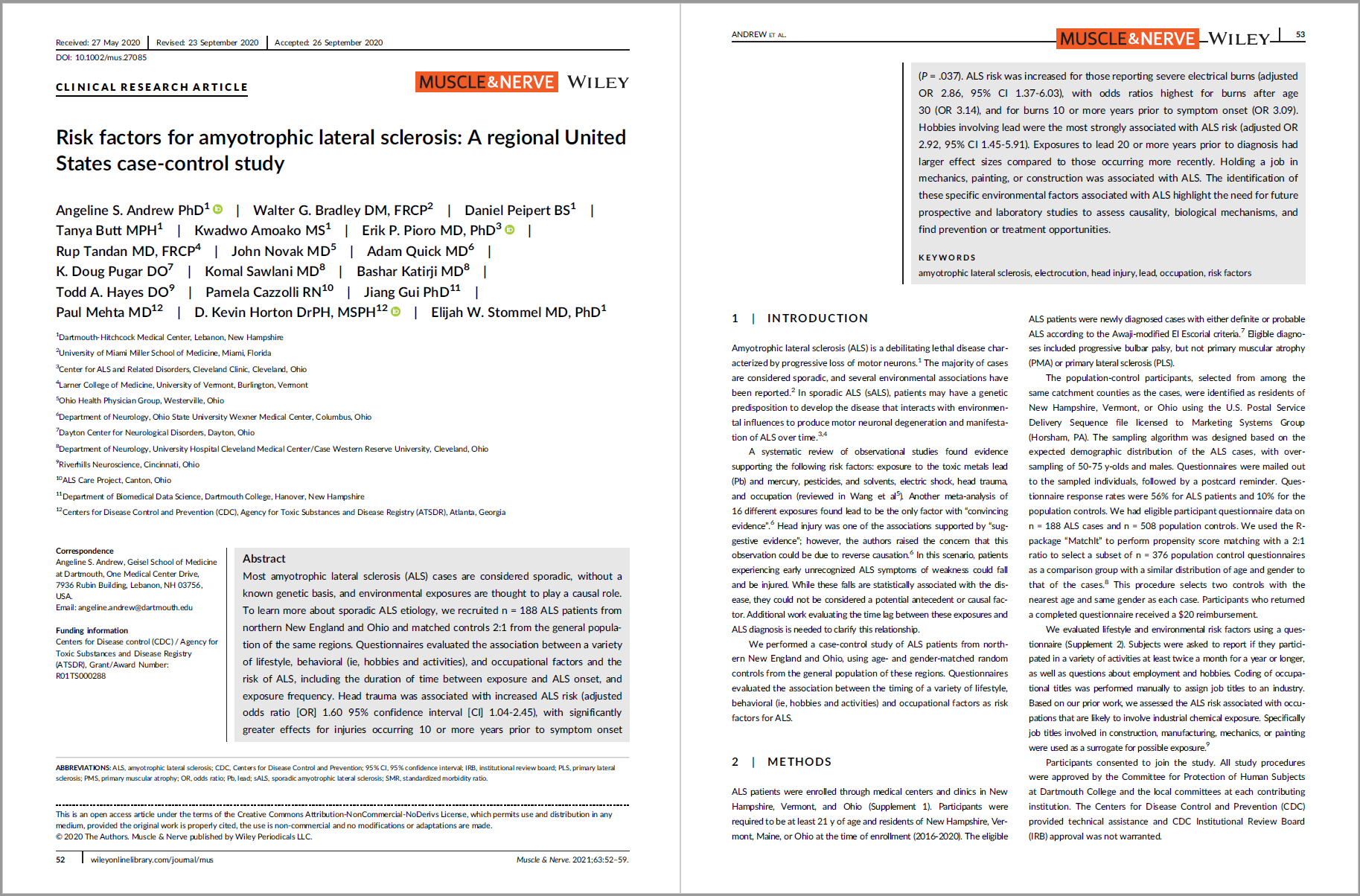 Screenshot of the first two pages of the report.