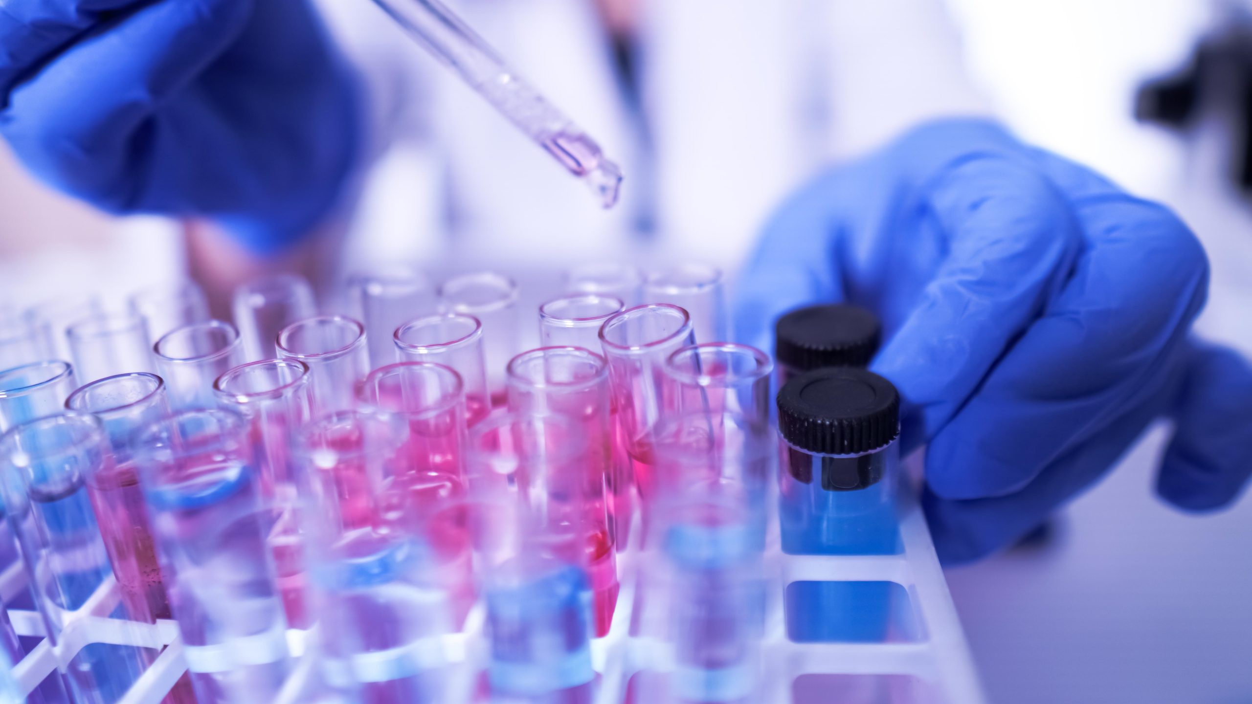 Biorepository 2 Lab tech with vials