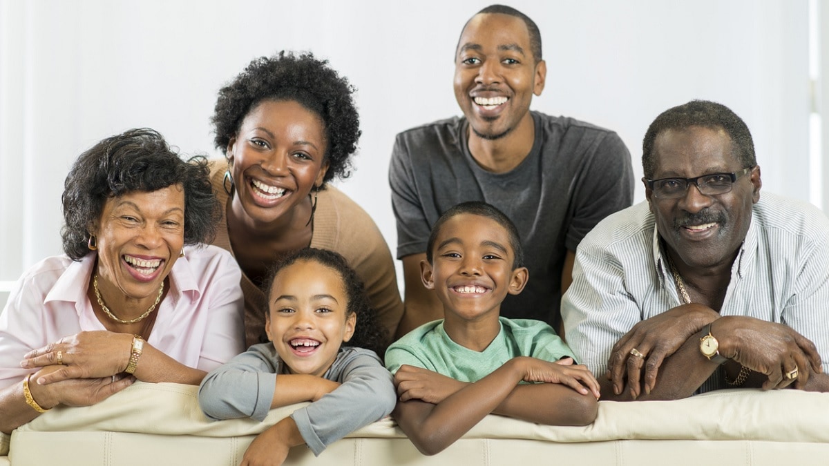 Multiple generations of a family