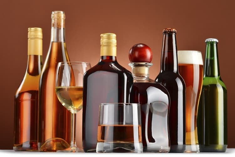 alcohol bottles