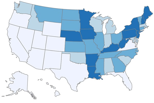 United States map