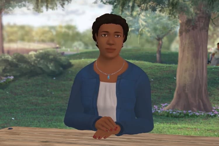 Screen shot from Talk to Someone: Triple-Negative Breast Cancer