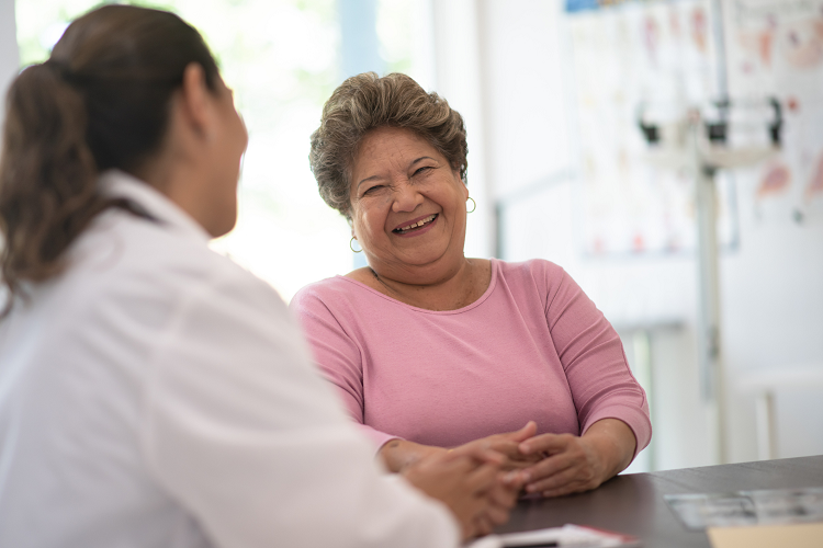 doctor-woman-750 Photo of a woman talking to her doctor