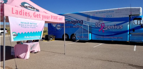 navajo-mammogram-van Photo of the mammogram van used by the Navajo Breast and Cervical Cancer Prevention Program