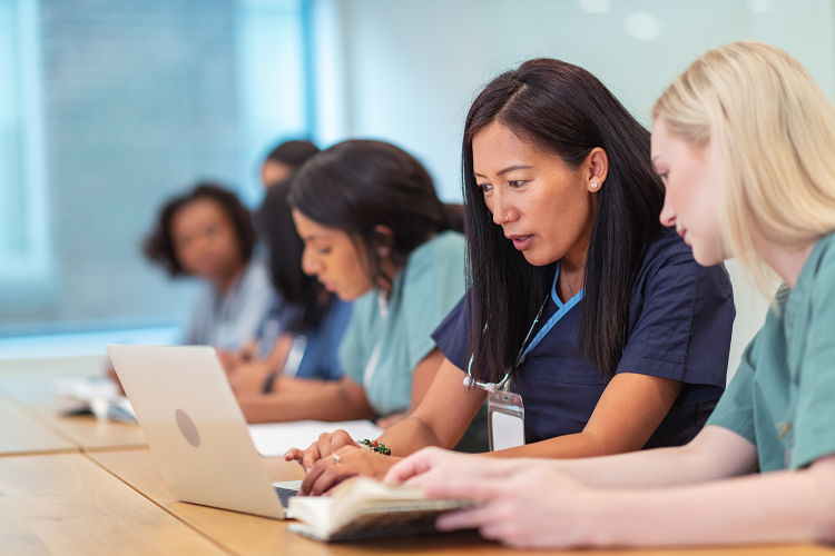 Photo of nursing students