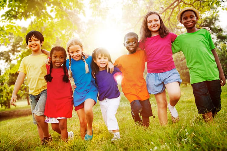 Photo of a group of children
