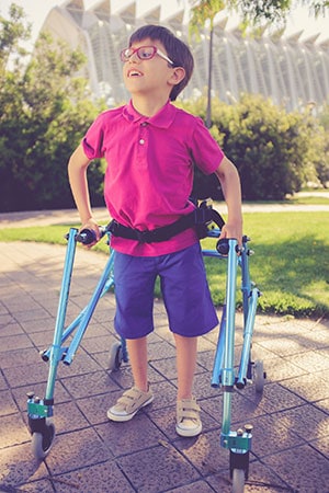 boy-using-walker A boy using a walker