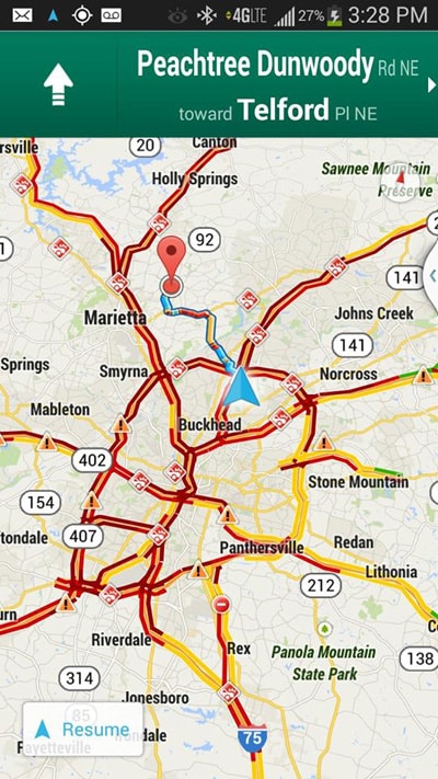 map-kellys-route-400px.jpg Map of Atlanta showing Jen's route home.