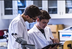 Man and Woman in Lab