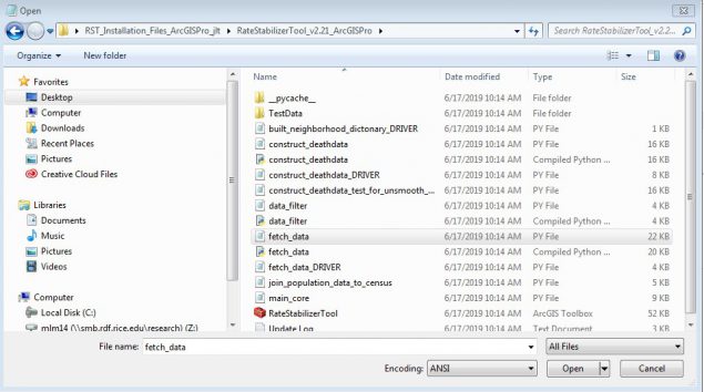 api3 Explorer window open with the fetch data PY file highlighted.