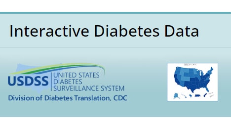 USDSS image Interactive diabetes data available through the US Diabetes Surveillance System
