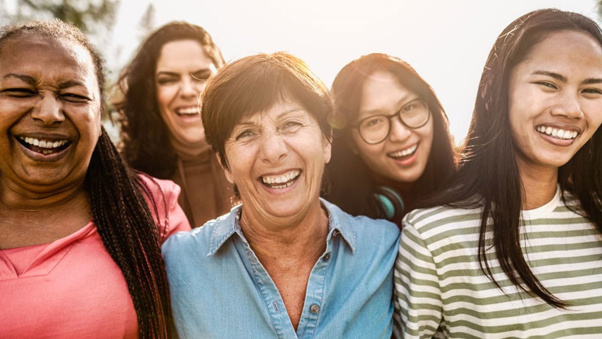 Diabetesandwomen.jpg Group of diverse women smiling outdoors