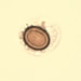 Figure C: Iodine-stained wet mount of a <em>Taenia</em> sp. egg. Image courtesy of the Oregon State Public Health Laboratory.