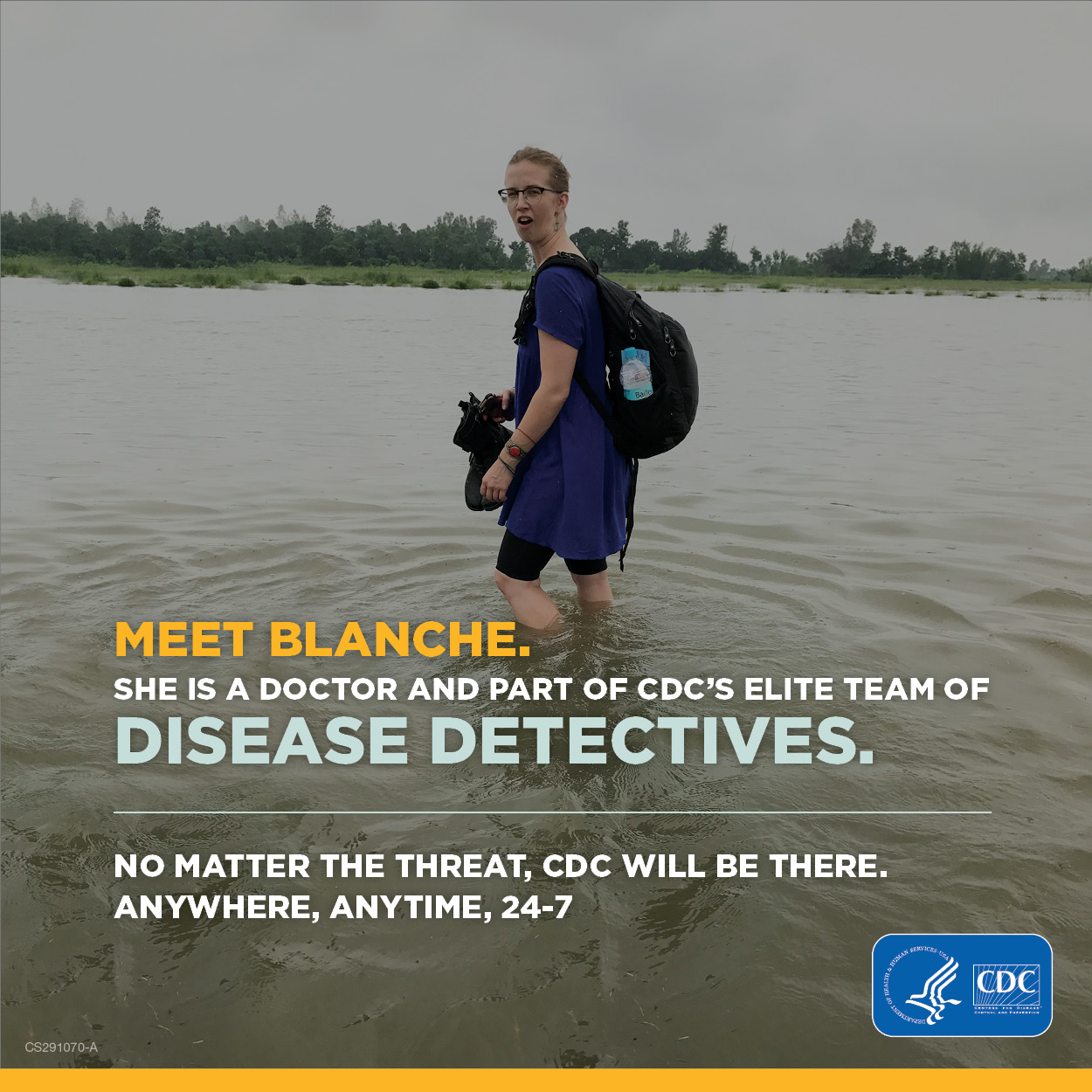 Meet Blanche. She is a doctor and part of CDC's elite team of disease detectives.