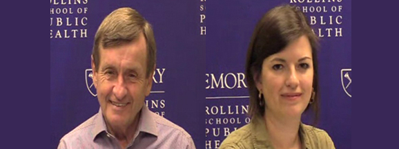 james-katie-curran Jim Curran (left image) being interviewed by Katie Curran (right image).