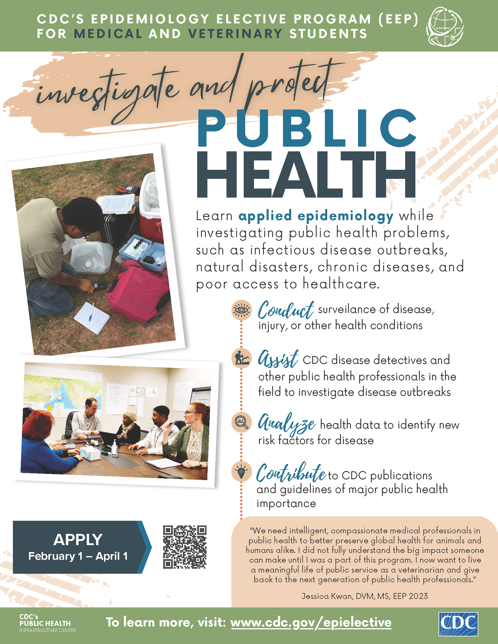 Epidemiology Elective Program Flyer