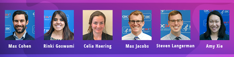 Hubert Award 2020 Recipients: Max Reed Cohen, Rinki Goswami, Celia Southworth Haering, Max Jacobs, Steven Langerman, Amy Gao Xie
