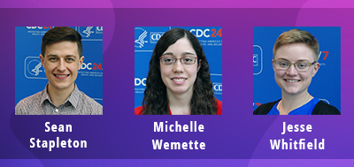 Veterinary Award 2020 Recipients: Gregory Sean Stapleton, Michelle Wemette, and Jesse Moon Whitfield