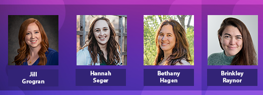 Pappaioanou Veterinary 2023 Recipients: Jill Grogran, Hannah Seger, Bethany Hagen, Brinkley Raynor