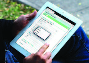 Epi Info Web Survey shown on a tablet device