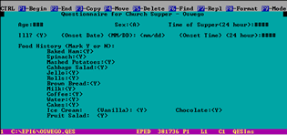 eiHistF_02.gif_4a47b Screen shot of Epi Info™ 6 questionnaire - oswego