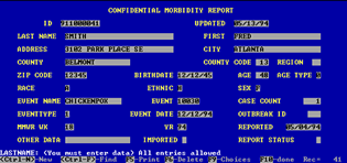 eiHistF_04.gif_129b8 Screen shot of Epi Info™ 6 enter data