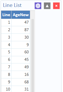 Simple Assignment Line List