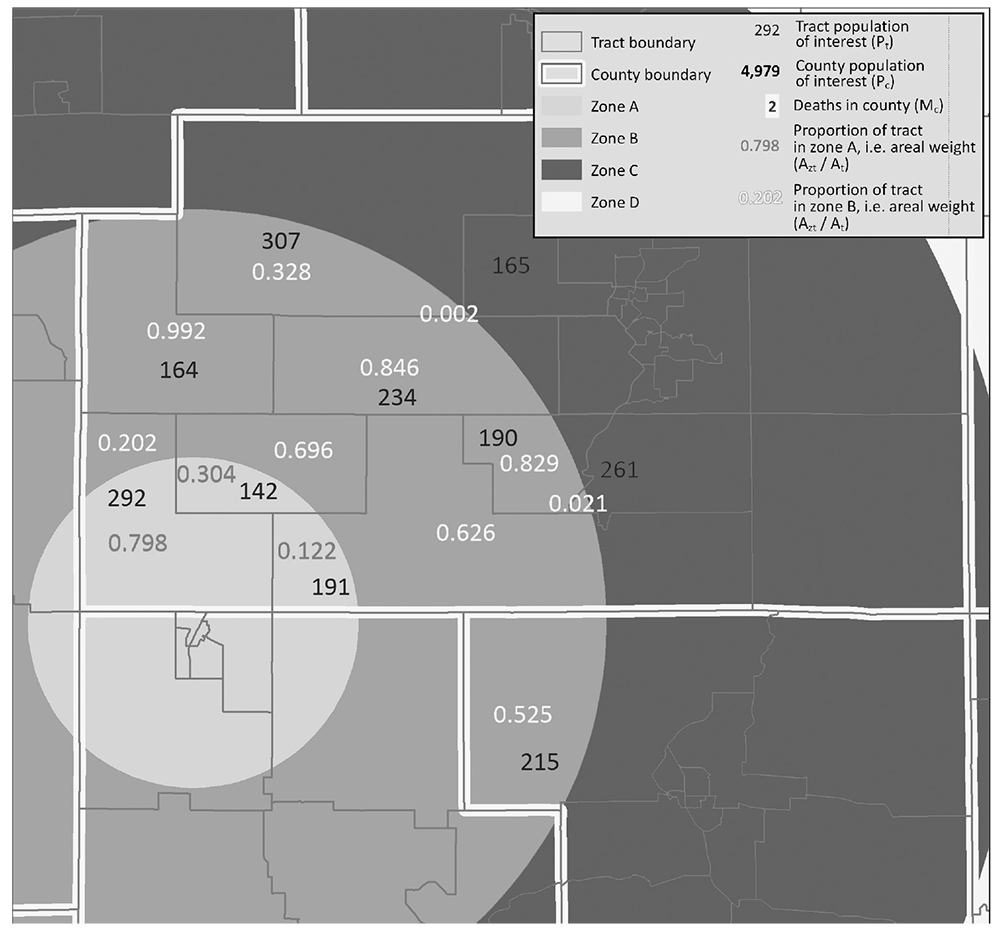 fig-17-5 GIS map sectioned off by zone