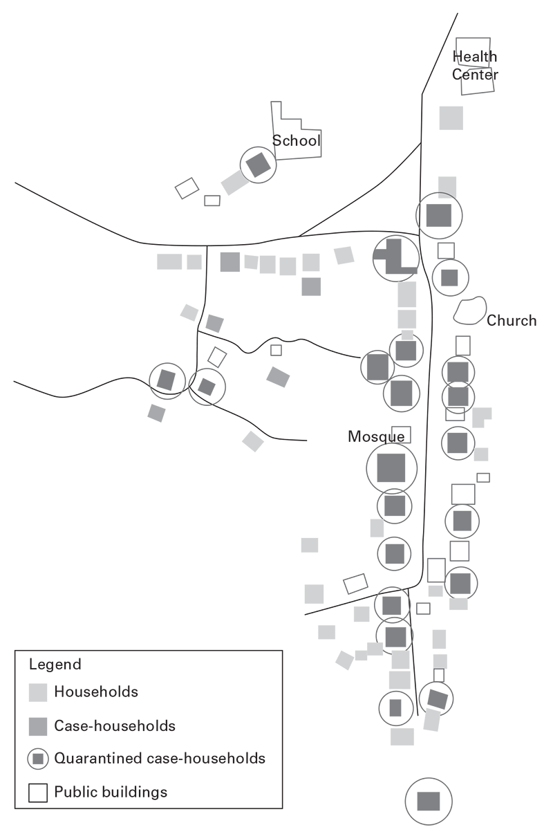 Figure 3.2 Schematic map of Village X