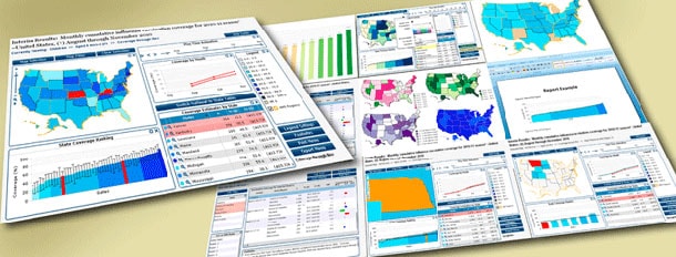 fluvaxview-header-map View national and state-level influenza vaccination coverage estimates using interactive maps, trend lines, bar charts and data tables.
