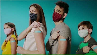 Family who have received flu vaccine
