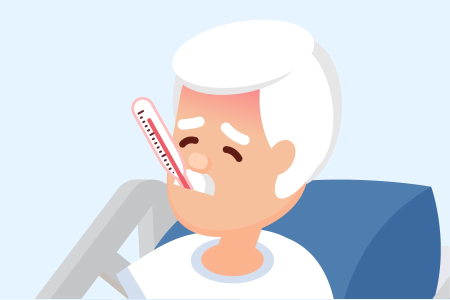 Patient with Candidiasis Symptoms