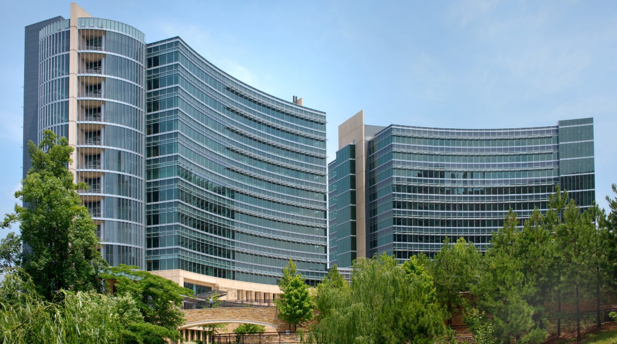 CDC_Building Photo of tall buildings at CDC's headquarters in Atlanta, GA.