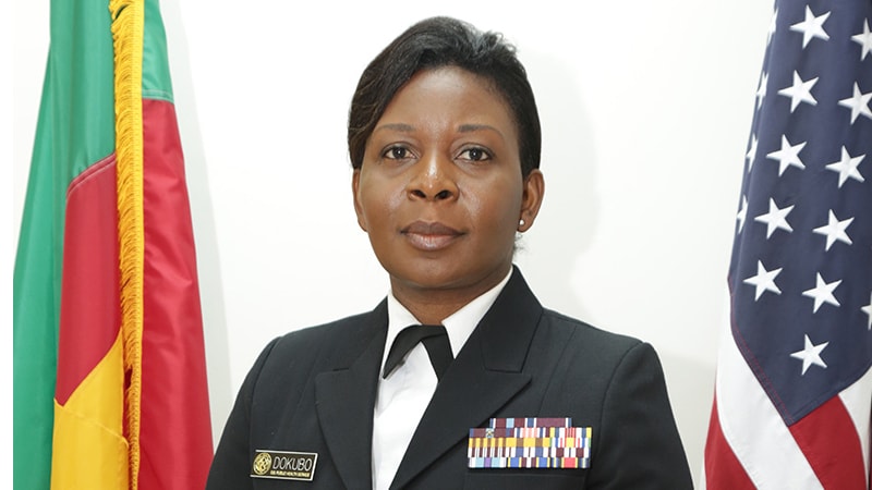 CDC supports Cameroon to ensure delivery of quality HIV/TB during COVID-19_002 CDC Cameroon Country Director, Dr. Emily Kainne Dokubo
