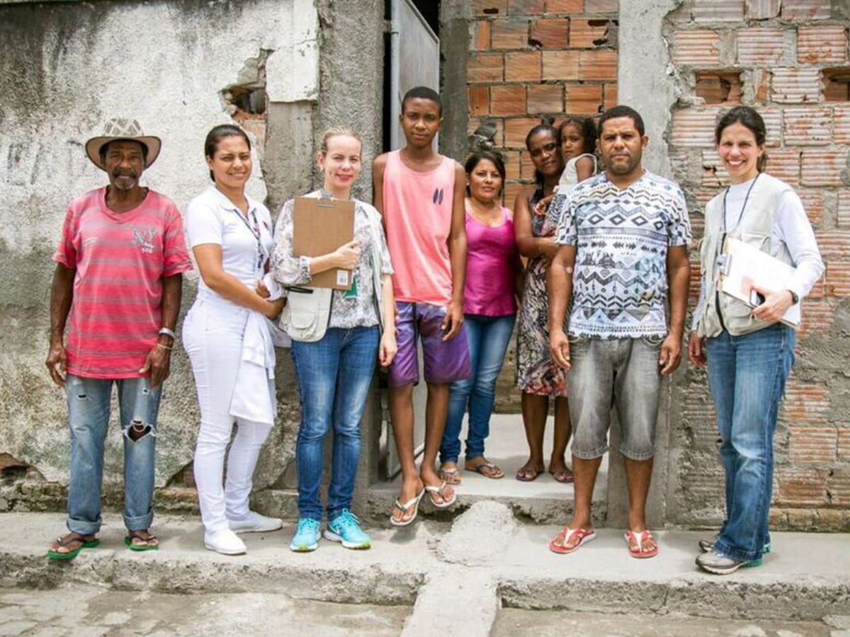 brazil-work_1200x900 Tatiana M. Lanzieri (far right) and FETP resident Juliane Malta (third from left) conducting field work and investigation of Guillain-Barre Syndrome during Zika epidemic in Salvador, Bahia, Brazil (2017).