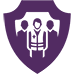 respond illlustration of three public health professionals inside shield to represent 'respond'