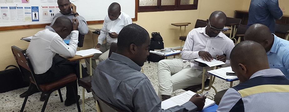 Provincial Medical Officers during the two-week training, supported by CDC and IANPHI