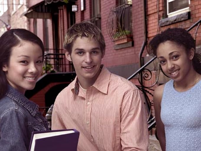 group of teenagers