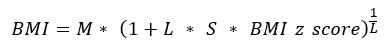 data-file-formula13 BMI equals sex and age-specific median BMI times the quantity 1 plus the product of the sex- and age-specific Box-Cox power
