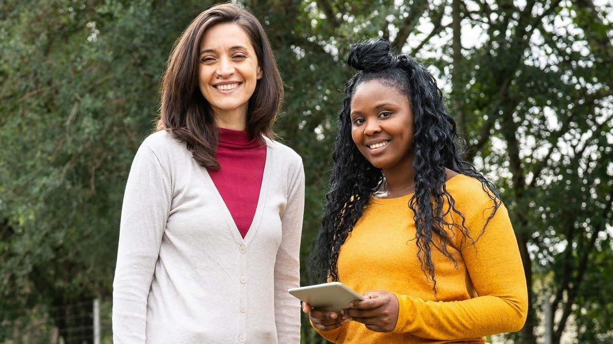 Photo of two women