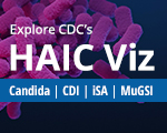 Explore CDC's HAIC Viz Explore CDC’s HAIC Viz Candida | CDI | iSA | MuGSI 150 by 120 button