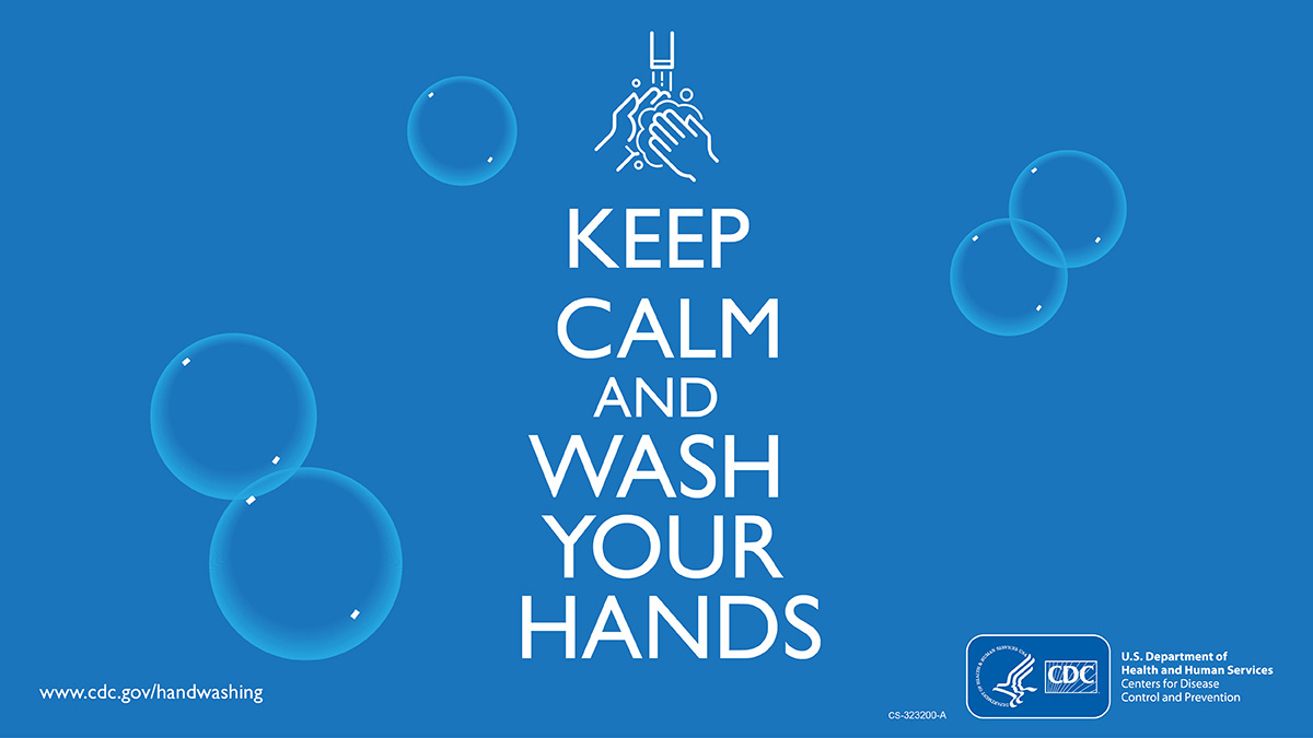 Keep Calm and Wash Your Hands Facebook and Twitter image