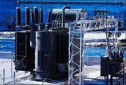 Photo of water providing electrical power (hydroelectric plant)